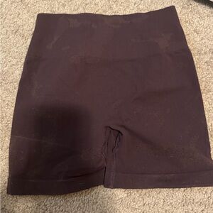 Aurola Brown Camo Women's Athletic High-Waisted Shorts - Black